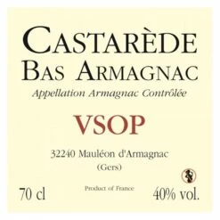 Castarede Armagnac VSOP 750ml