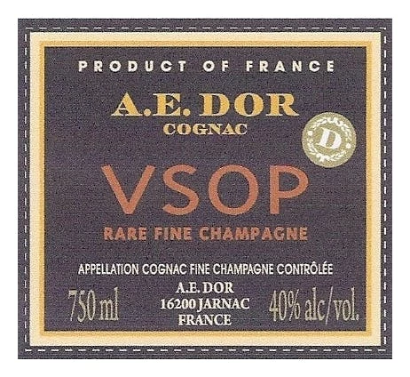 A.E. Dor VSOP 8year Rare Fine Champagne Cognac 700ml 1 A.E. Dor VSOP 8year Rare Fine Champagne Cognac 700ml