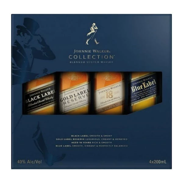 Johnnie Walker The Collection Blended Scotch Whisky 4-200ml 1 Johnnie Walker The Collection Blended Scotch Whisky 4-200ml