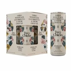Two Chicks 'Sparkling Vodka CuTea' 4-355ml Cans