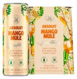 Absolut Cocktails Mango Mule 4-355ml Cans