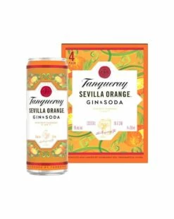 Tanqueray 'Sevilla Orange' Gin & Soda 4-355ml Cans