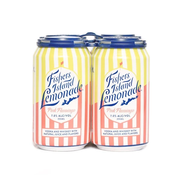 Fishers Island Pink Flamingo 4-355ml Cans 1 Fishers Island Pink Flamingo 4-355ml Cans