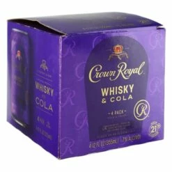 Crown Royal Whiskey & Cola Cocktail 4- 355ml Cans