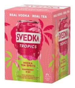 Svedka Tropics Tea Spritz Raspberry Kiwi 4-355ml Cans