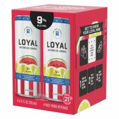 Loyal 9 Cocktails Watermelon Lemonade 4-12oz Can