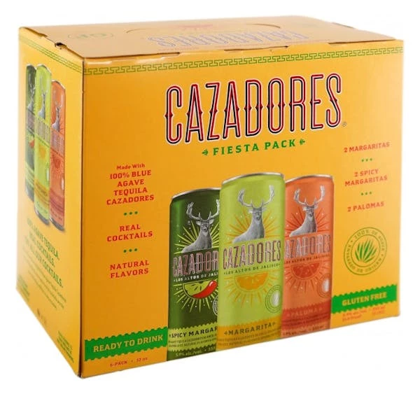 Cazadores 'Fiesta Variety' Tequila Cocktails 6-12oz Cans 1 Cazadores 'Fiesta Variety' Tequila Cocktails 6-12oz Cans