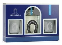 Herradura Silver Tequila Gift Set W/2 Glasses 750ml