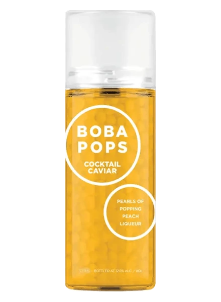 Boba Pops Cocktail Caviar Peach Vodka Pearls 375ml 1 Boba Pops Cocktail Caviar Peach Vodka Pearls 375ml