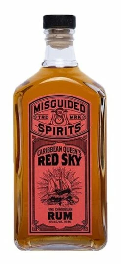 Misguided 'Caribbean Queens Red Sky' Dark Rum 1.0L