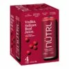 Nutrl Classic Vodka Seltzer Cranberry 4-12oz Cans