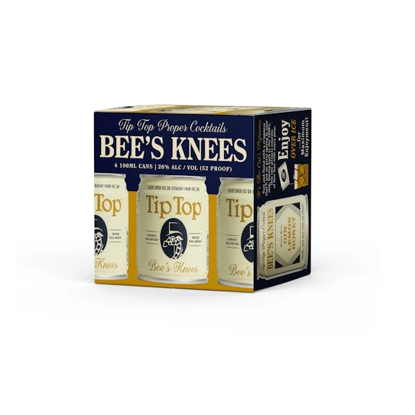 Tip Top Cocktails Bee's Knees 4-100ml Cans 1 Tip Top Cocktails Bee's Knees 4-100ml Cans