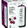 Nutrl Classic Vodka Seltzer Black Cherry 4-12oz Cans
