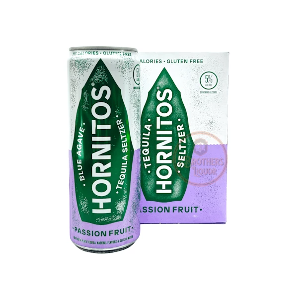 Sauza Hornitos 'Passion Fruit' Tequila Seltzer 4-355ml Cans 1 Sauza Hornitos 'Passion Fruit' Tequila Seltzer 4-355ml Cans
