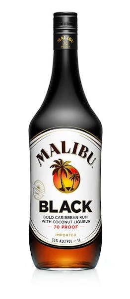 Malibu 'Black' 70prf 1.0L Rum 1 Malibu 'Black' 70prf 1.0L Rum